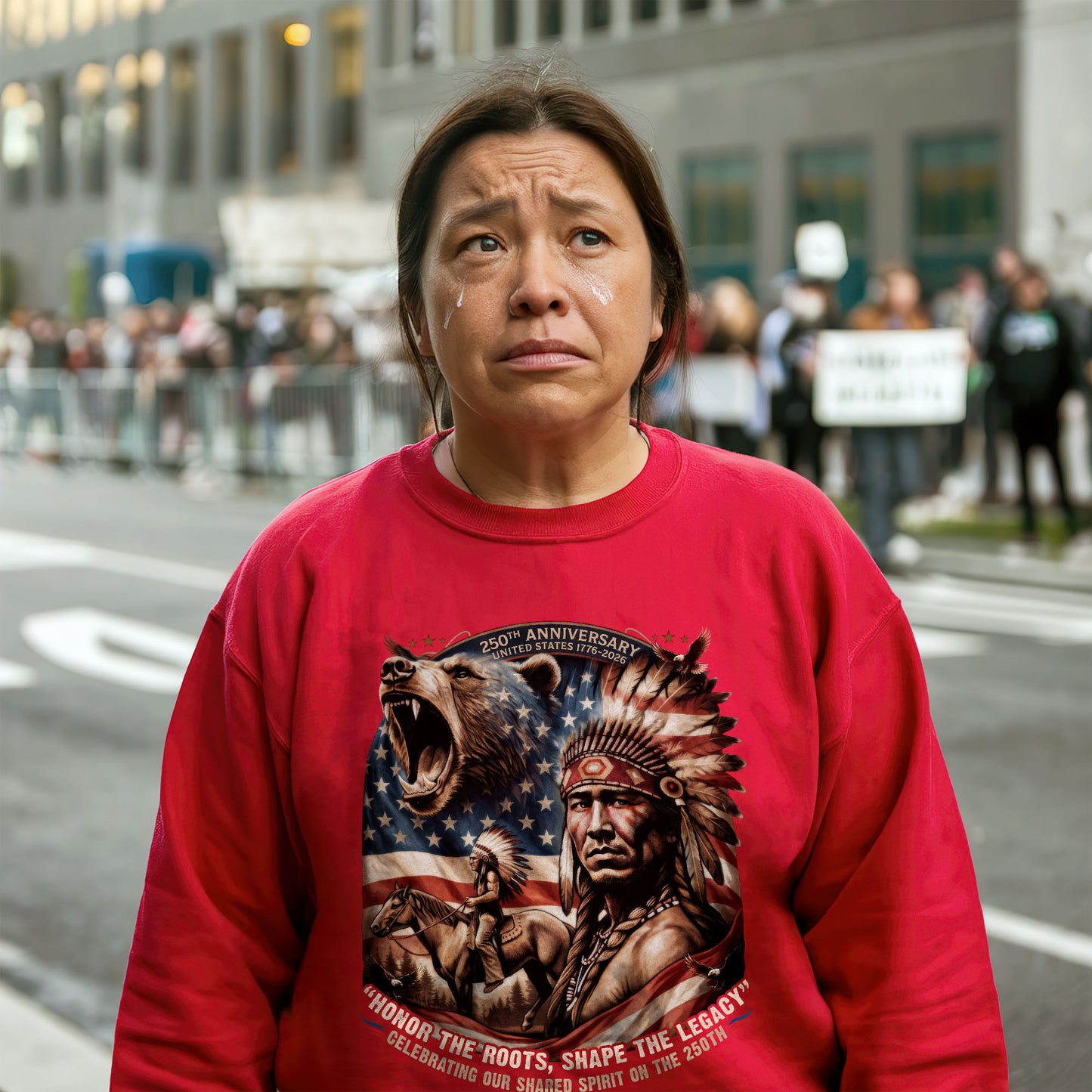 250th Anniversary Native American Spirit - Unisex T-shirt/V-neck T-shirt/Hoodie/Sweatshirt