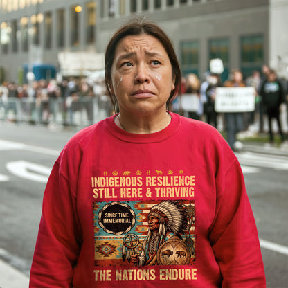 Indigenous Resilience Still Here & Thriving - The Nations Endure - Unisex T-shirt/V-neck T-shirt/Hoodie/Sweatshirt
