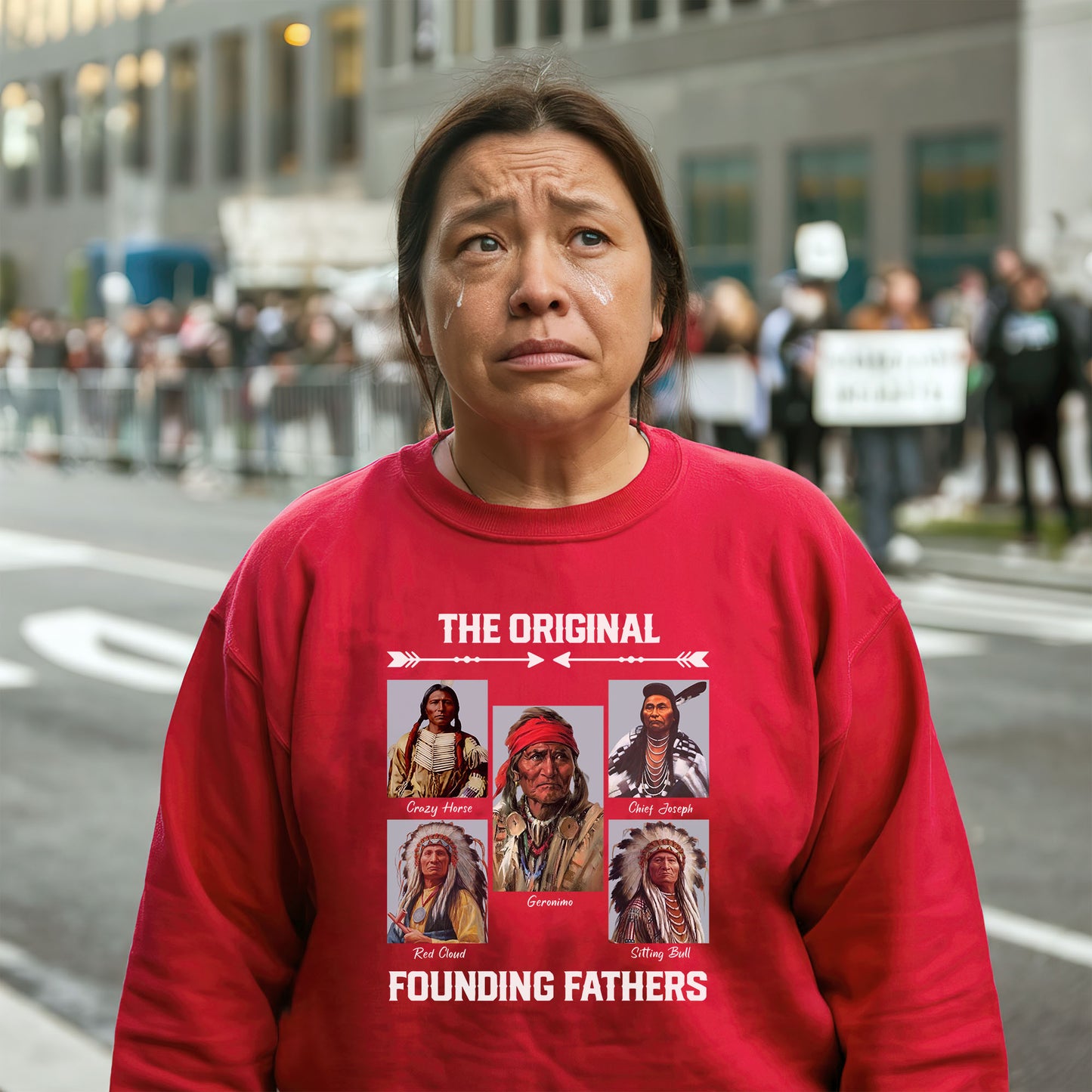 Native American Founding Fathers Tribute Honoring Unisex T-Shirt/T-Shirt V-Neck/Hoodie/Sweatshirt