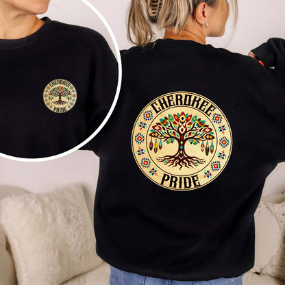 Tree of Life Native American Heritage - Custom Tribe Pride Design - Two sides - T-Shirt/V-Neck/Hoodie/Sweatshirt