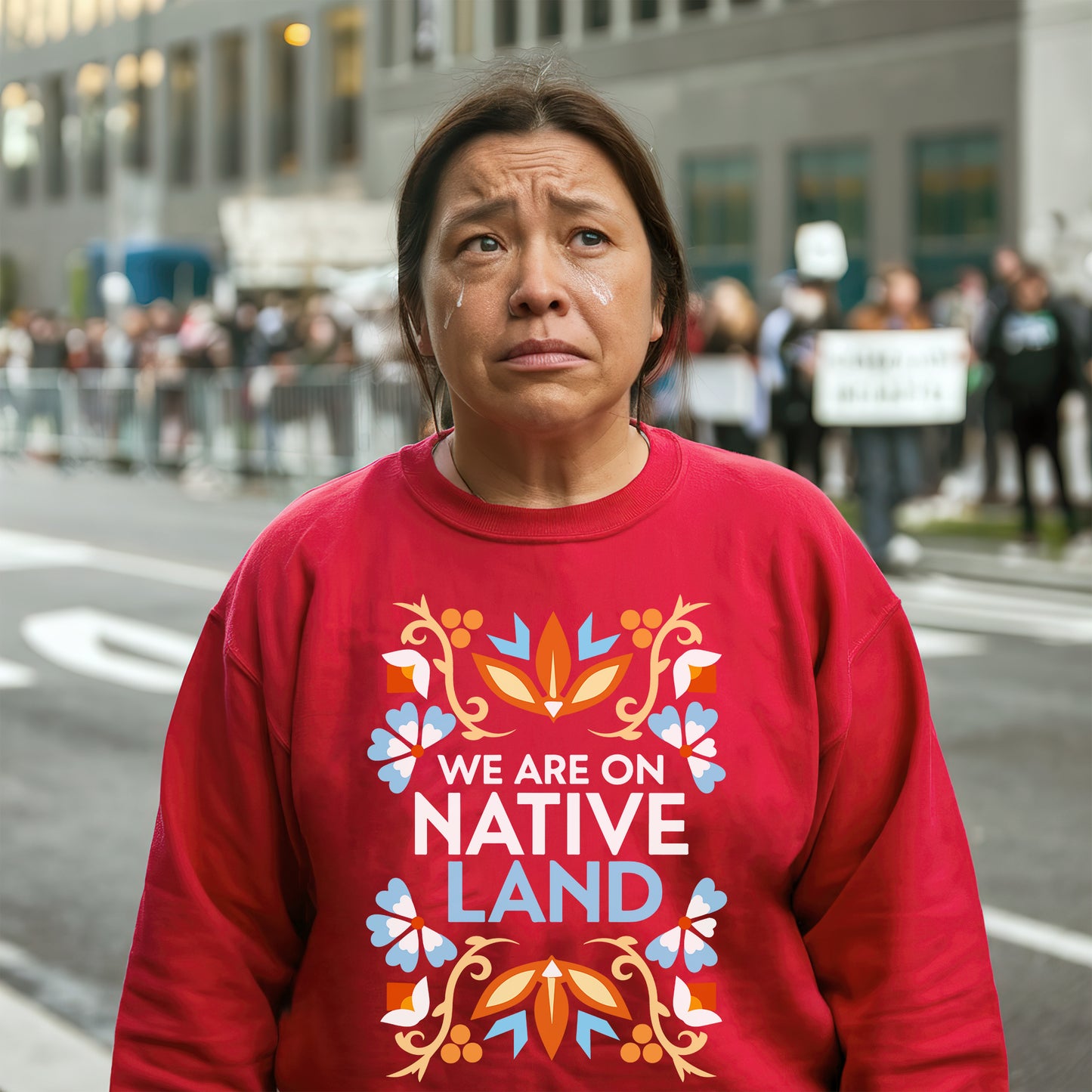 We Are on Native Land - Indigenous Pride Unisex T-shirt/T-shirt V-neck/Hoodie/Sweatshirt