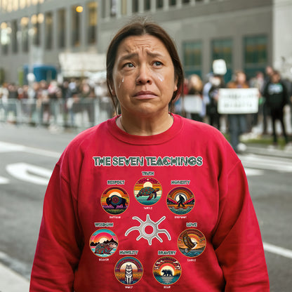 The Seven Sacred Laws Animal Symbols Indigenous Unisex T-Shirt/T-Shirt V-Neck/Hoodie/Sweatshirt