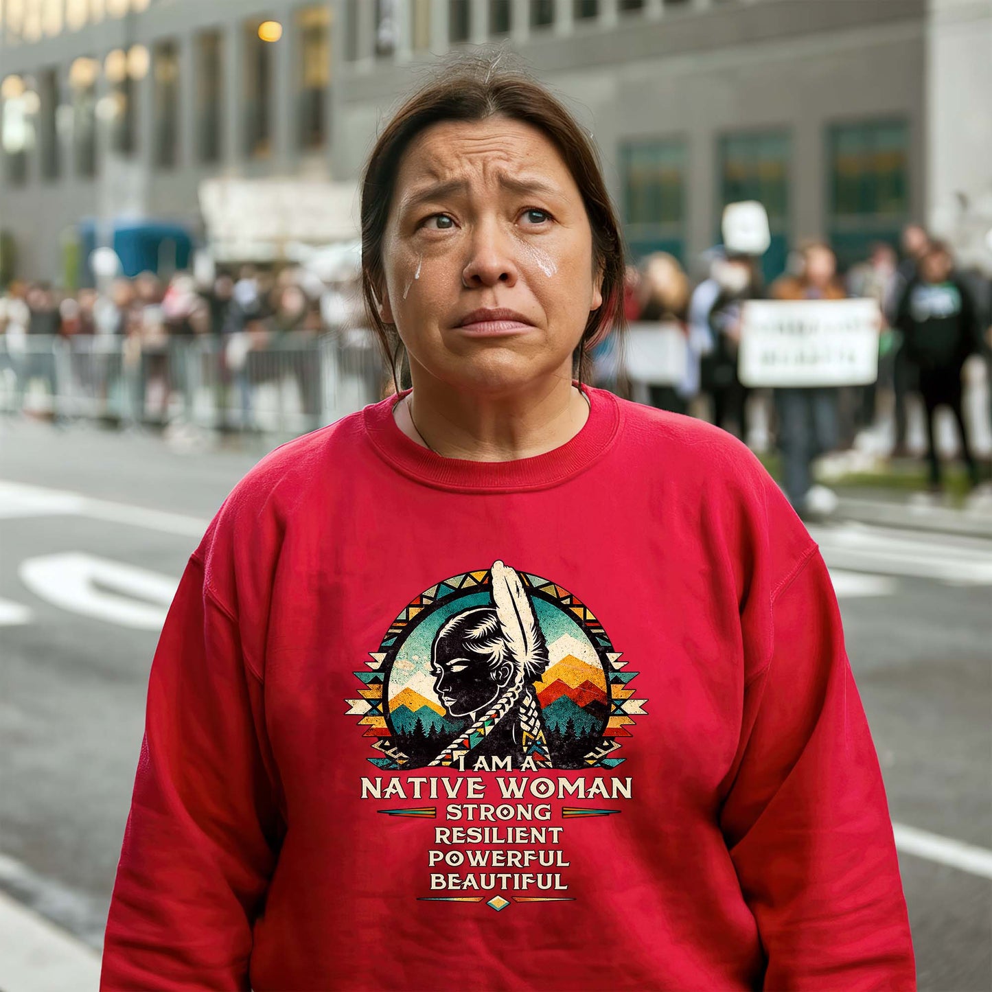 I Am A Native Woman - Strong Resilient Powerful Beautiful Indigenous  Unisex T-Shirt/T-Shirt V-Neck/Hoodie/Sweatshirt