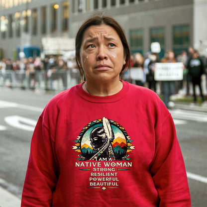 I Am A Native Woman - Strong Resilient Powerful Beautiful Indigenous  Unisex T-Shirt/T-Shirt V-Neck/Hoodie/Sweatshirt