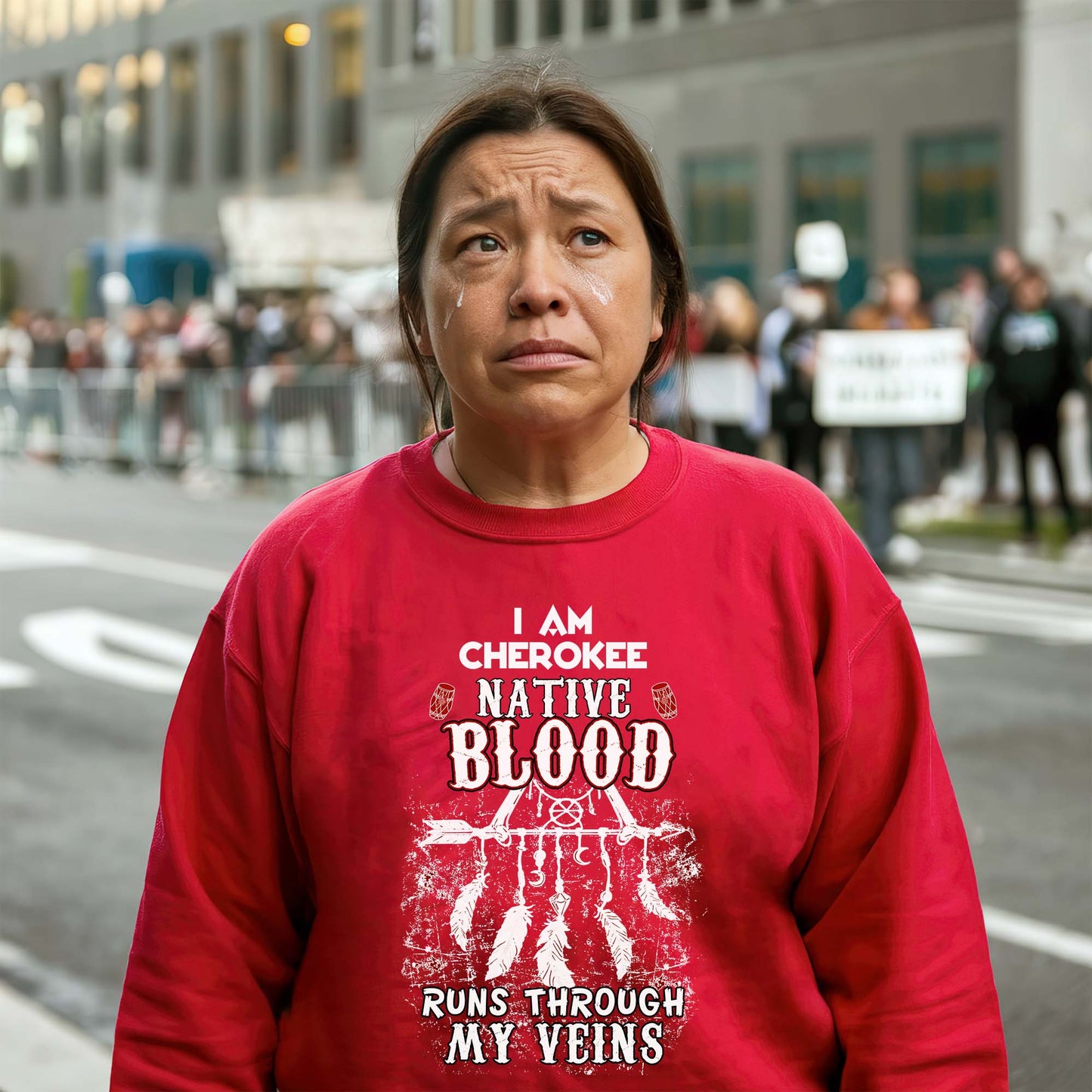 Custom Native American Tribe with Feathers - Personalized Tribal Design Unisex T-Shirt/T-Shirt V-Neck/Hoodie/Sweatshirt