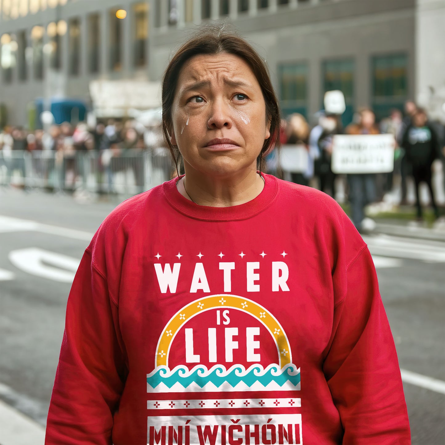 Water is Life Mini Wíčhóni - Unisex T-shirt/V-neck T-shirt/Hoodie/Sweatshirt