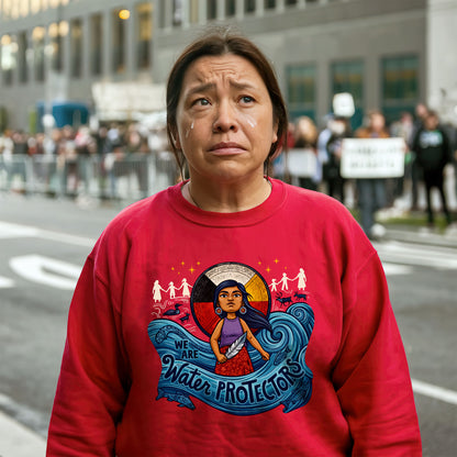 We Are Water Protectors Native American Girl - Unisex T-shirt/V-neck T-shirt/Hoodie/Sweatshirt
