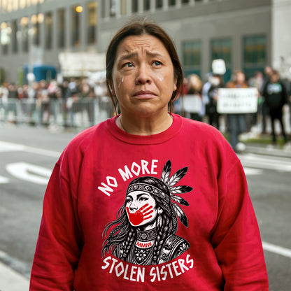 No More Stolen Sisters Feather Unisex T-shirt/T-shirt V-neck/Hoodie/Sweatshirt