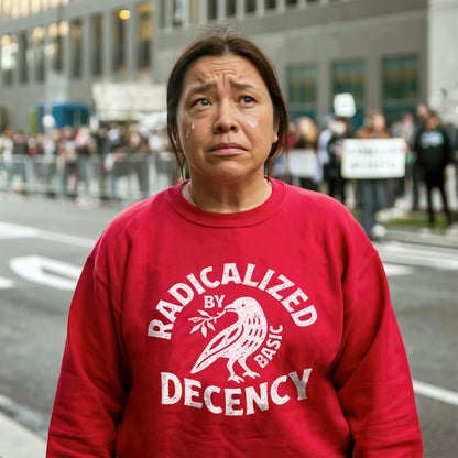 Radicalized by Basic Decency Unisex T-shirt/T-shirt V-neck/Hoodie/Sweatshirt