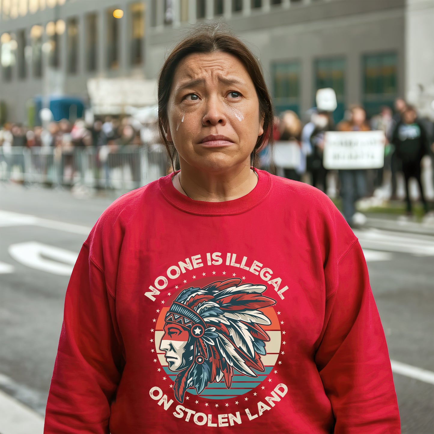 No More Stolen Sisters - MMIW Unisex T-Shirt/Hoodie/V-Neck/Sweatshirt - Raise Awareness for Missing Indigenous Women