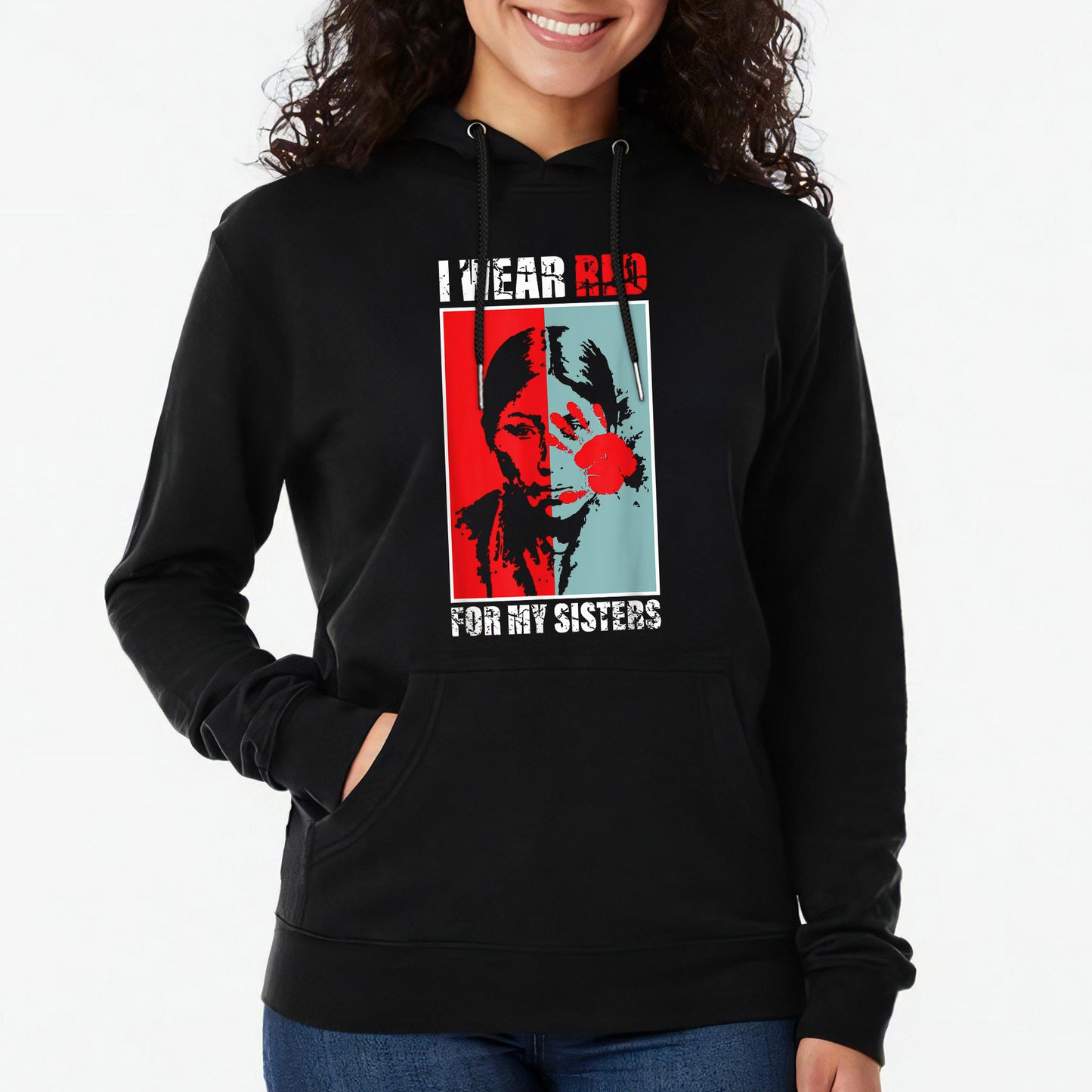 MMIW Awareness Indigenous Red Hand Women Gifts Unisex T-Shirt/T-Shirt V-Neck/Hoodie/Sweatshirt