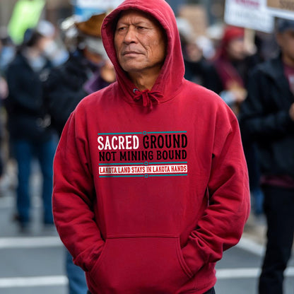 Sacred Ground Not Mining Bound Lakota Land Unisex T-shirt/T-shirt V-neck/Hoodie/Sweatshirt