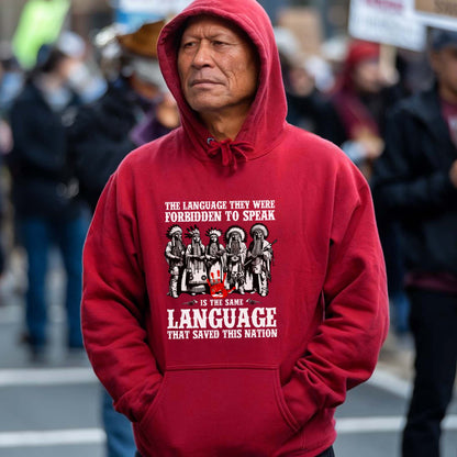 The Language That Saved This Nation - Indigenous Pride Unisex T-Shirt/T-Shirt V-Neck/Hoodie/Sweatshirt