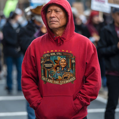 We Are The Stewards Native American - Still Here Still Thriving - Unisex T-shirt/V-neck T-shirt/Hoodie/Sweatshirt