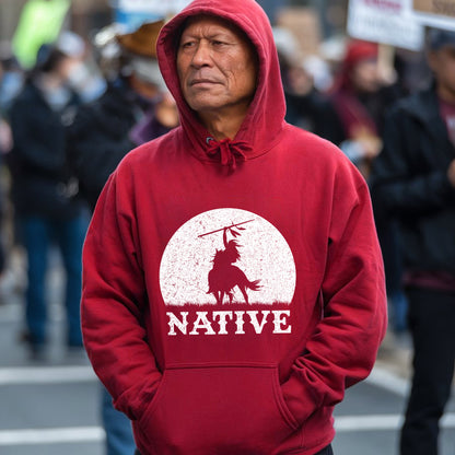 Native American Tribal Chief Riding Horse Unisex T-Shirt/Hoodie/Sweatshirt