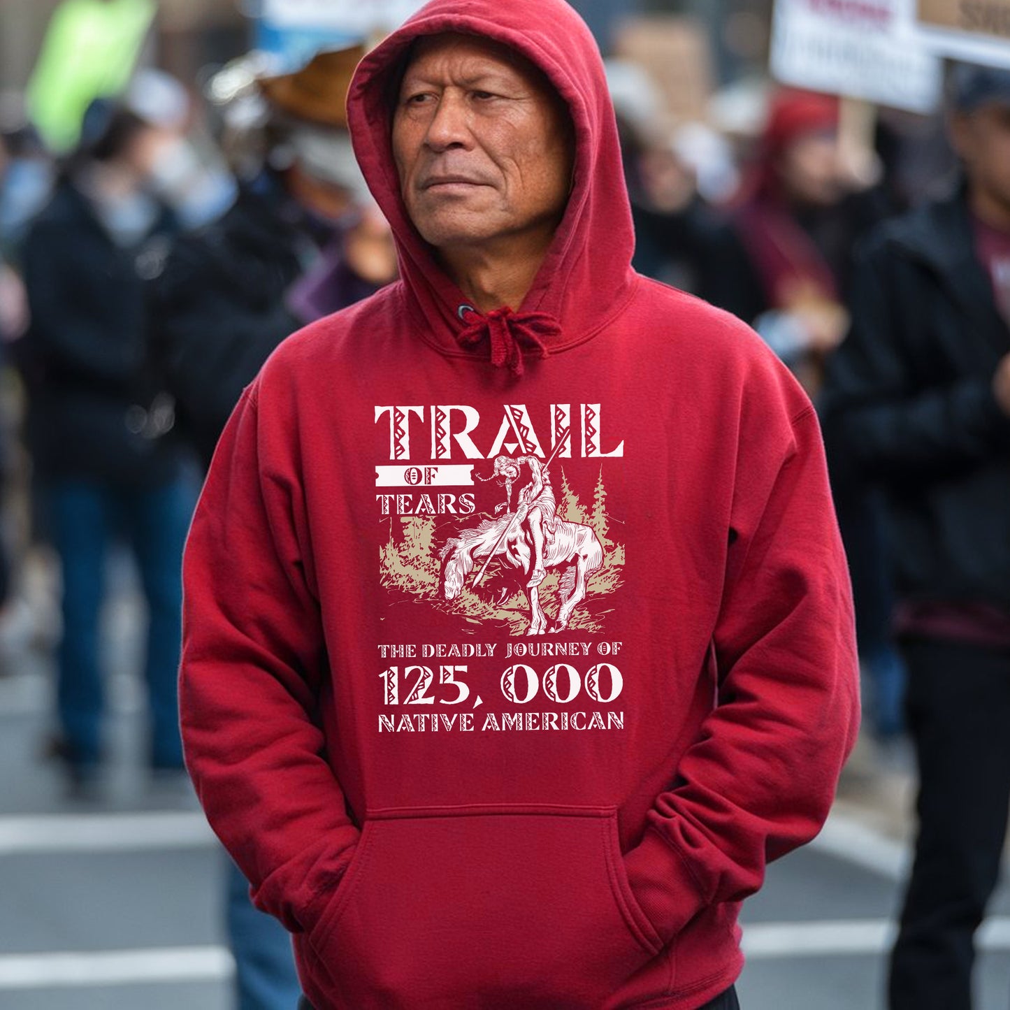 Trail of Tears Memorial - 125,000 Native Americans Lost Art Unisex T-Shirt/Hoodie/Sweatshirt
