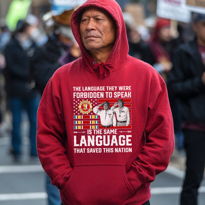 Language of Heroes Native American Code Talkers Tribute Unisex T-Shirt/T-Shirt V-Neck/Hoodie/Sweatshirt