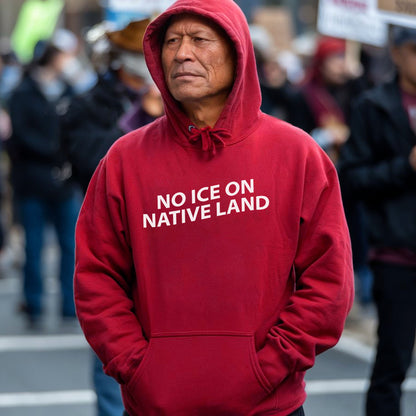 No ICE On Native Land Protect Native Sovereignty Unisex T-shirt/T-shirt V-neck/Hoodie/Sweatshirt