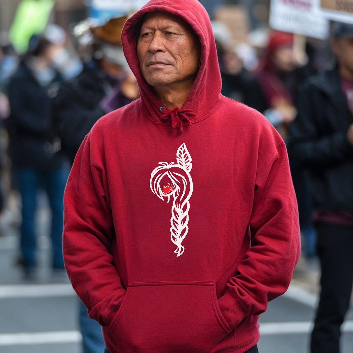 MMIW American Native Black Hair Indigenous Unisex T-shirt/V-neck T-shirt /Hoodie/Sweatshirt