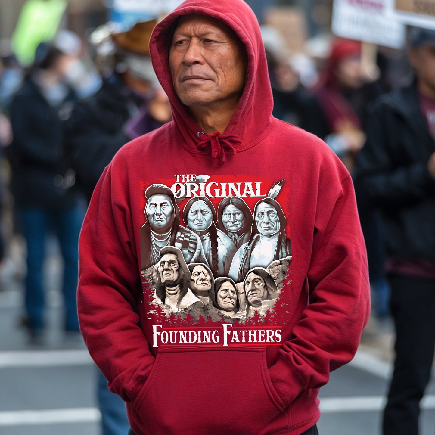 The Original Founding Fathers Native American Leaders Unisex T-Shirt/T-Shirt V-Neck/Hoodie/Sweatshirt