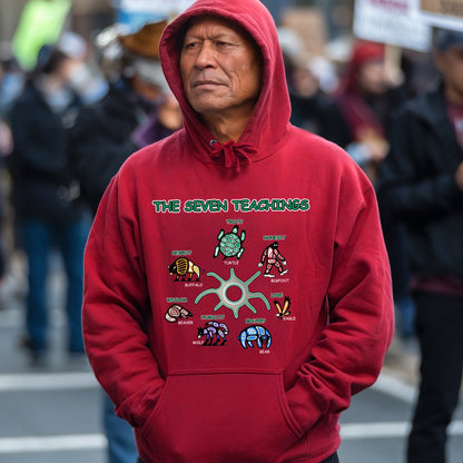 The Seven Sacred Laws Indigenous Value Culture Unisex T-Shirt/T-Shirt V-Neck/Hoodie/Sweatshirt