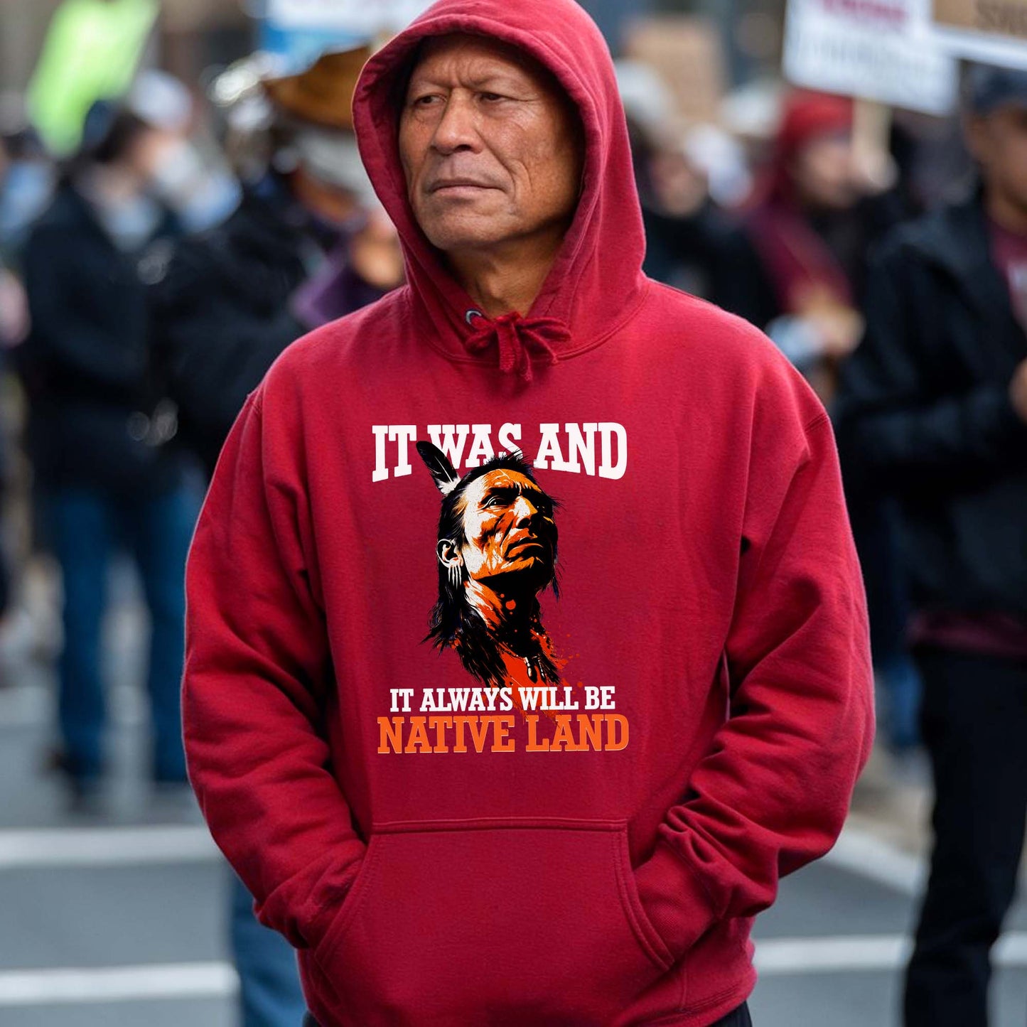 It Was And It Always Will Be Native Land - Native American Pride Unisex T-shirt/T-shirt V-neck/Hoodie/Sweatshirt