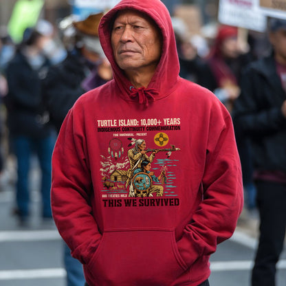 Turtle Island Indigenous - This We Survived Native American - Unisex T-shirt/V-neck T-shirt/Hoodie/Sweatshirt