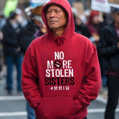 No More Stolen Sisters Red Hand - MMIW Unisex T-Shirt/Hoodie/V-Neck/Sweatshirt