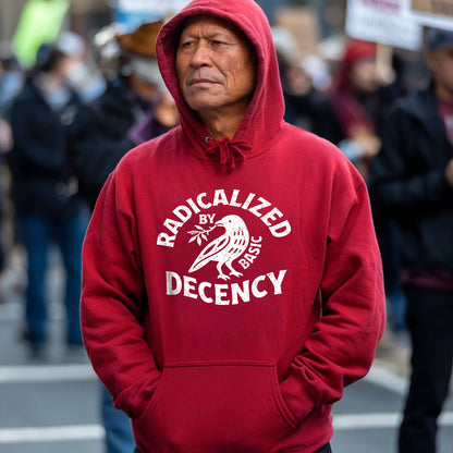 Radicalized by Basic Decency Unisex T-shirt/T-shirt V-neck/Hoodie/Sweatshirt