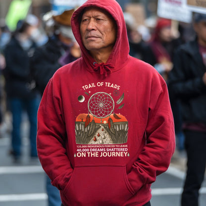 Trail Of Tears - 125000 Indigenous Forced To Leave 40000 Dreams Shattere Unisex T-Shirt/Hoodie/Sweatshirt