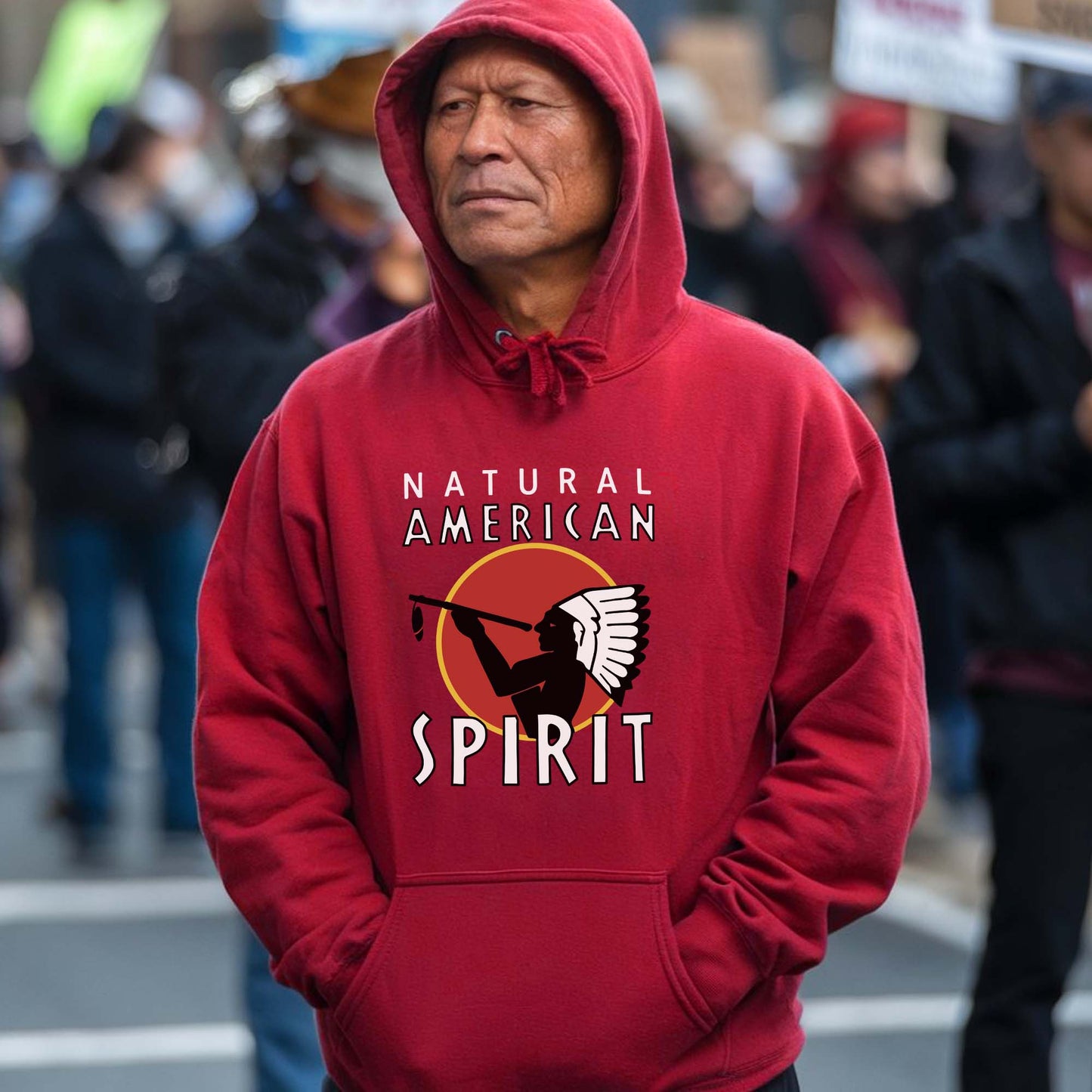 Native American Spirit - Cultural Heritage With Tribal Design Unisex T-Shirt/T-Shirt V-Neck/Hoodie/Sweatshirt