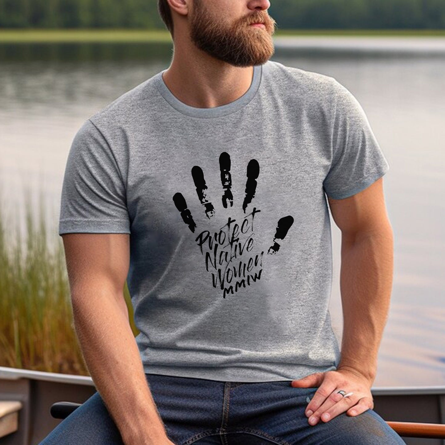 MMIW Protect Native Women Red Hand Unisex T-Shirt/T-Shirt V-Neck/Hoodie/Sweatshirt