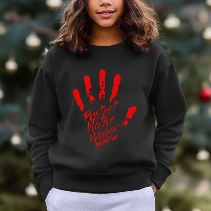 MMIW Protect Native Women Red Hand Unisex T-Shirt/T-Shirt V-Neck/Hoodie/Sweatshirt