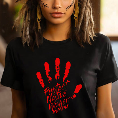 MMIW Protect Native Women Red Hand Unisex T-Shirt/T-Shirt V-Neck/Hoodie/Sweatshirt