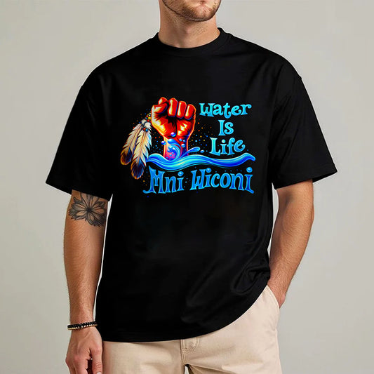 Water is Life Mini Wiconi Indigenous - Unisex T-shirt/V-neck T-shirt/Hoodie/Sweatshirt