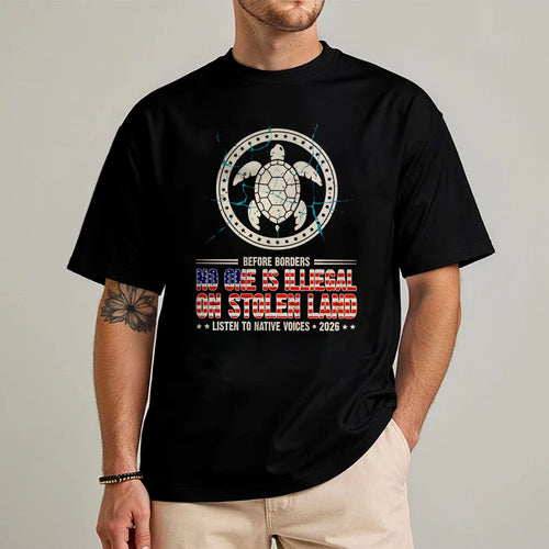 Before Borders No One Is Illegal Unisex T-shirt/T-shirt V-neck/Hoodie/Sweatshirt