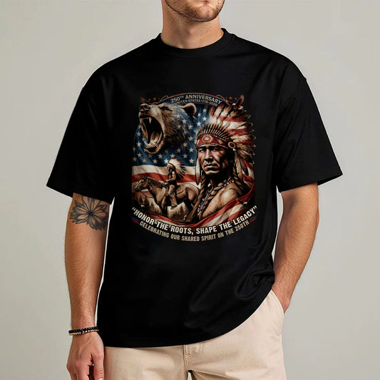 250th Anniversary Native American Spirit - Unisex T-shirt/V-neck T-shirt/Hoodie/Sweatshirt