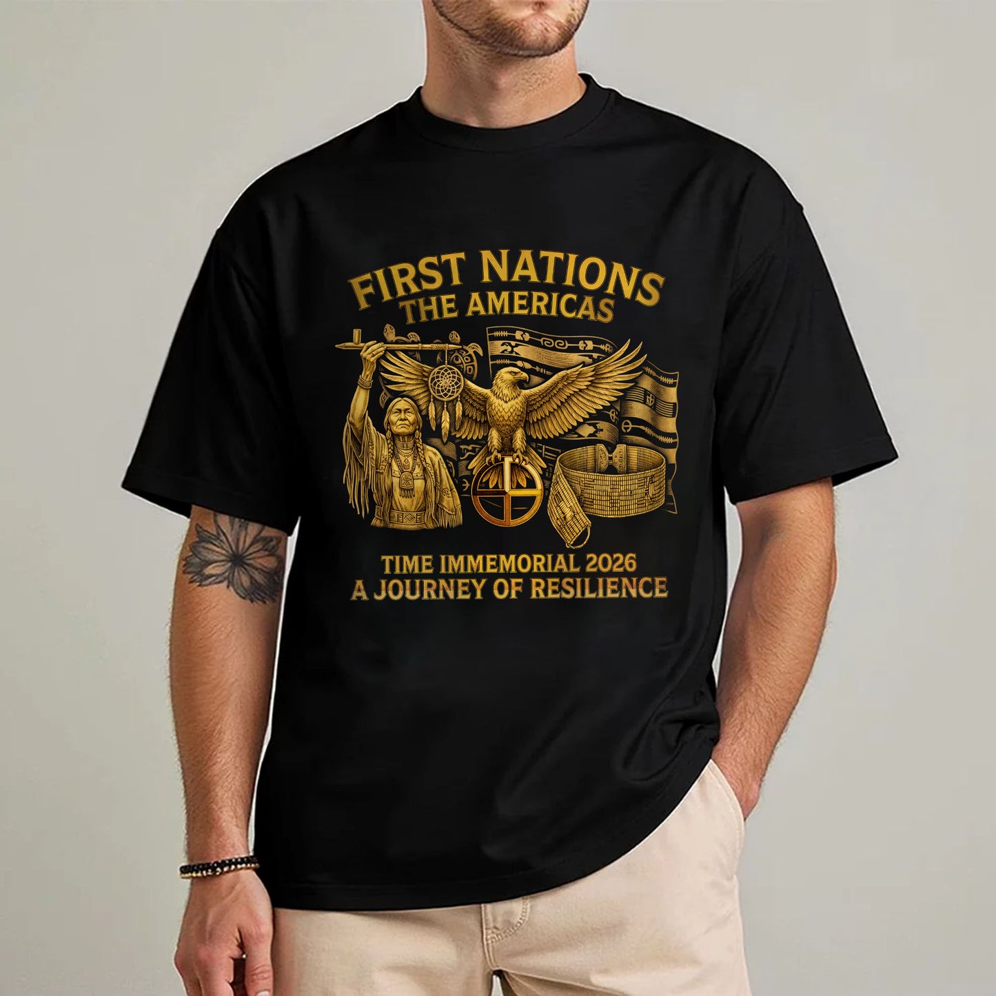 First Nations The Americas - Indigenous Resilience - Unisex T-shirt/V-neck T-shirt/Hoodie/Sweatshirt