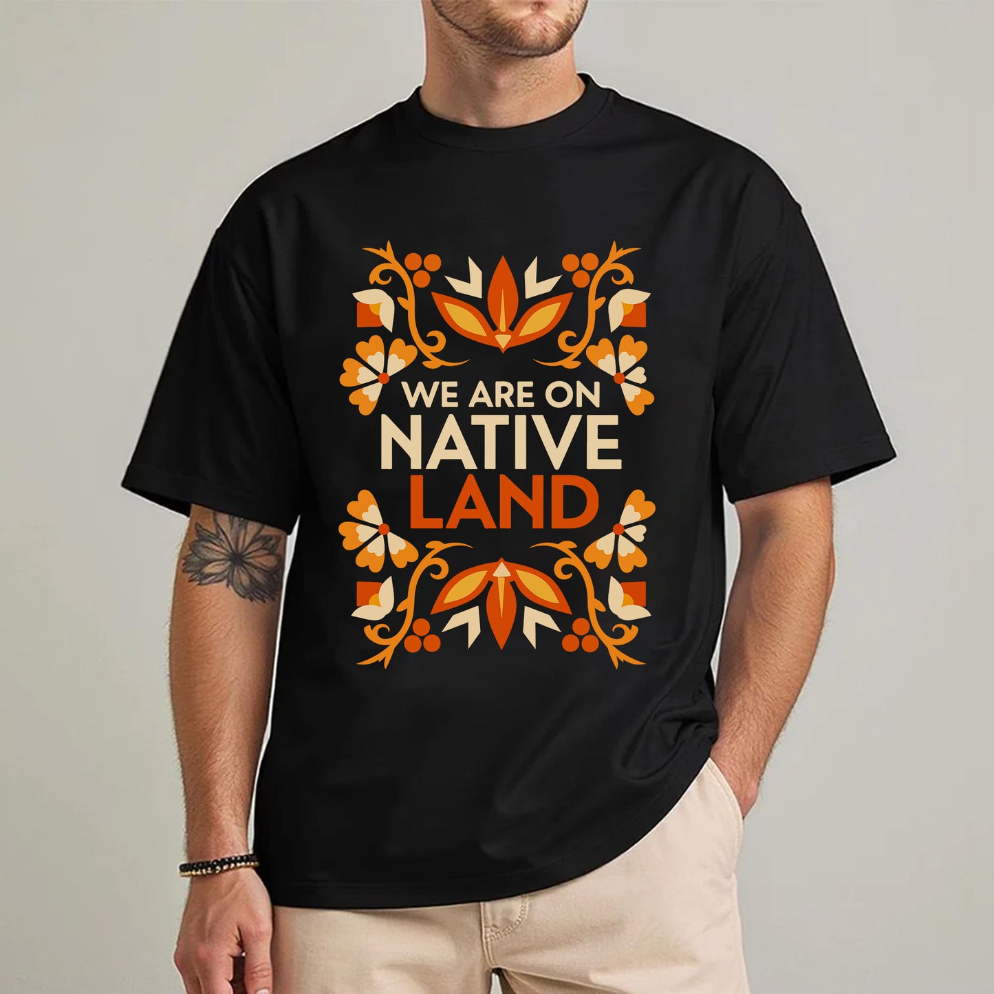 We Are on Native Land - Indigenous Pride Unisex T-shirt/T-shirt V-neck/Hoodie/Sweatshirt
