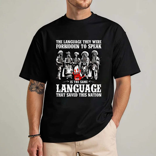The Language That Saved This Nation - Indigenous Pride Unisex T-Shirt/T-Shirt V-Neck/Hoodie/Sweatshirt