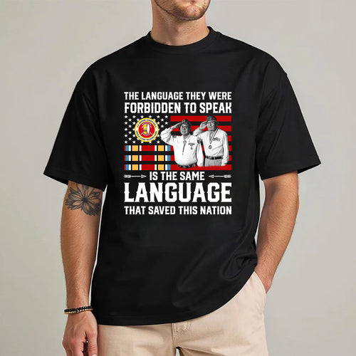 Language of Heroes Native American Code Talkers Tribute Unisex T-Shirt/T-Shirt V-Neck/Hoodie/Sweatshirt