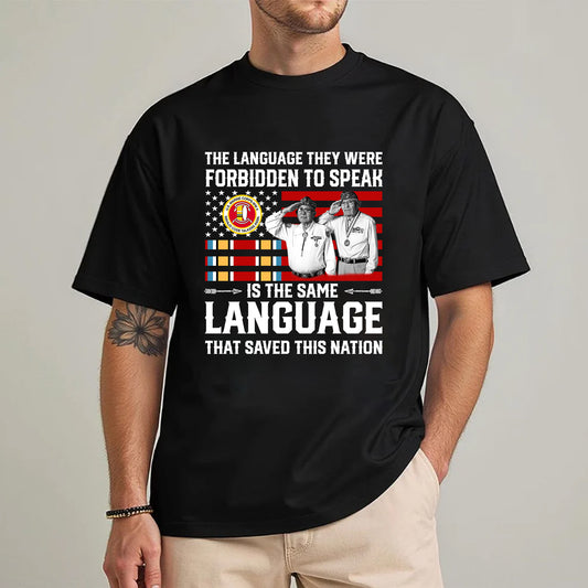 Language of Heroes Native American Code Talkers Tribute Unisex T-Shirt/T-Shirt V-Neck/Hoodie/Sweatshirt