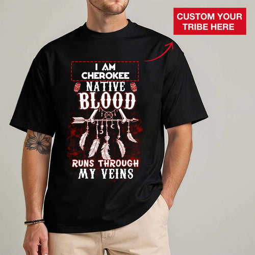 Custom Native American Tribe with Feathers - Personalized Tribal Design Unisex T-Shirt/T-Shirt V-Neck/Hoodie/Sweatshirt