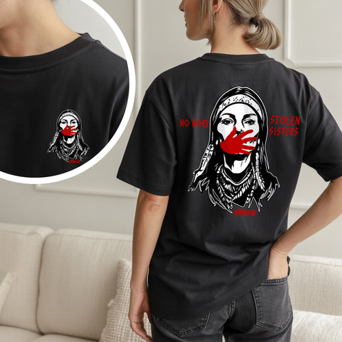 MMIW No More Stolen Sisters - Two Sides - MMIW Unisex T-shirt/Hoodie/V-Neck/Sweatshirt
