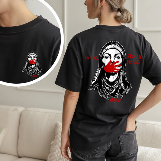 MMIW No More Stolen Sisters - Two Sides - MMIW Unisex T-shirt/Hoodie/V-Neck/Sweatshirt