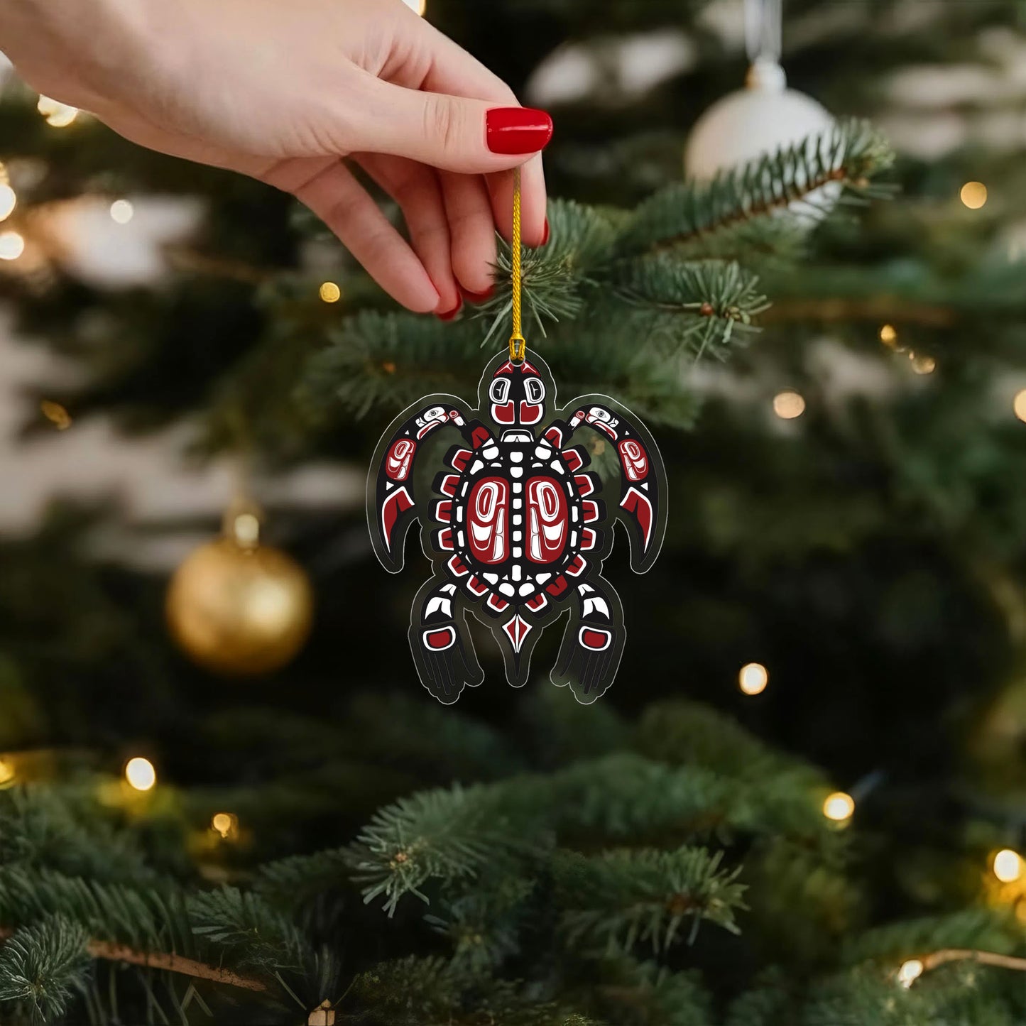 Tribal Turtle Indigenous Style - Unique Christmas Gift Decor Flat Acrylic