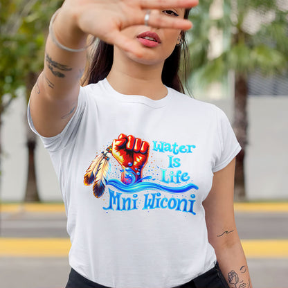 Water is Life Mini Wiconi Indigenous - Unisex T-shirt/V-neck T-shirt/Hoodie/Sweatshirt