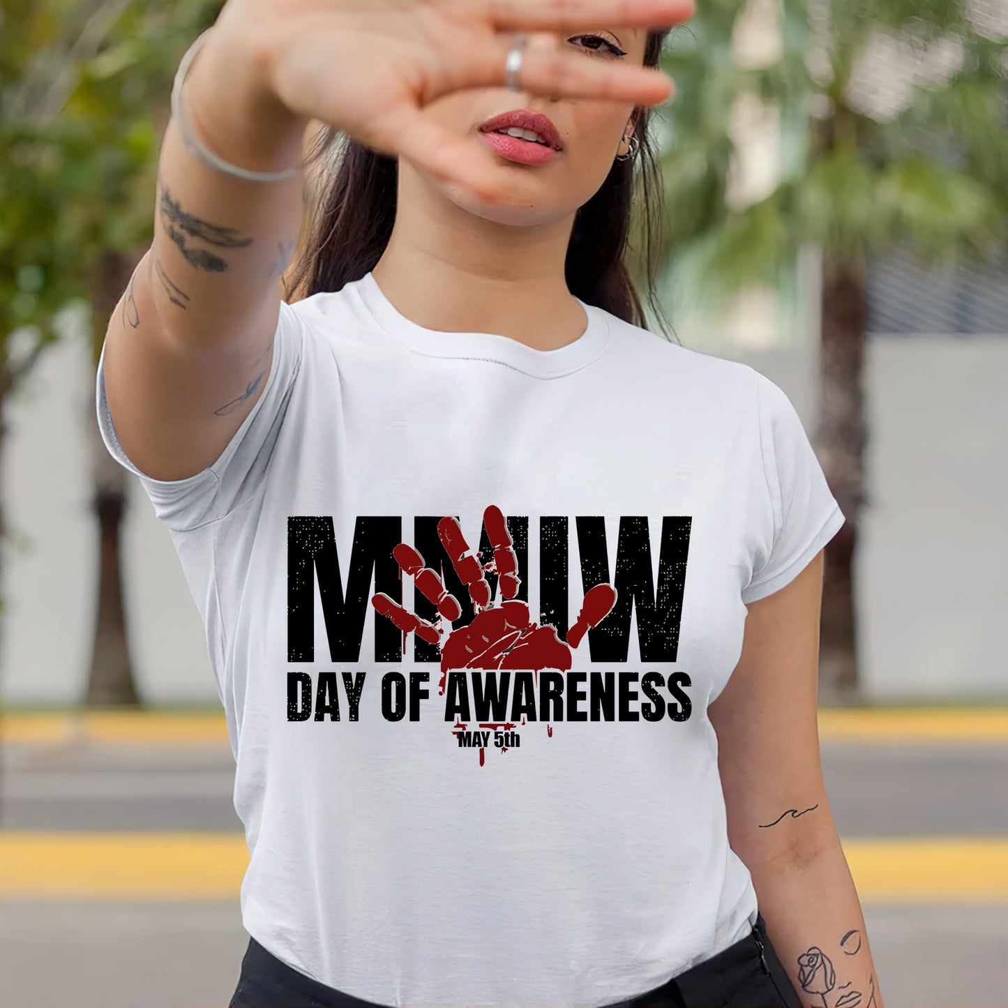 MMIW Day of Awareness - MMIW Unisex T-Shirt/Hoodie/V-Neck/Sweatshirt - Support Justice for Missing Indigenous Women