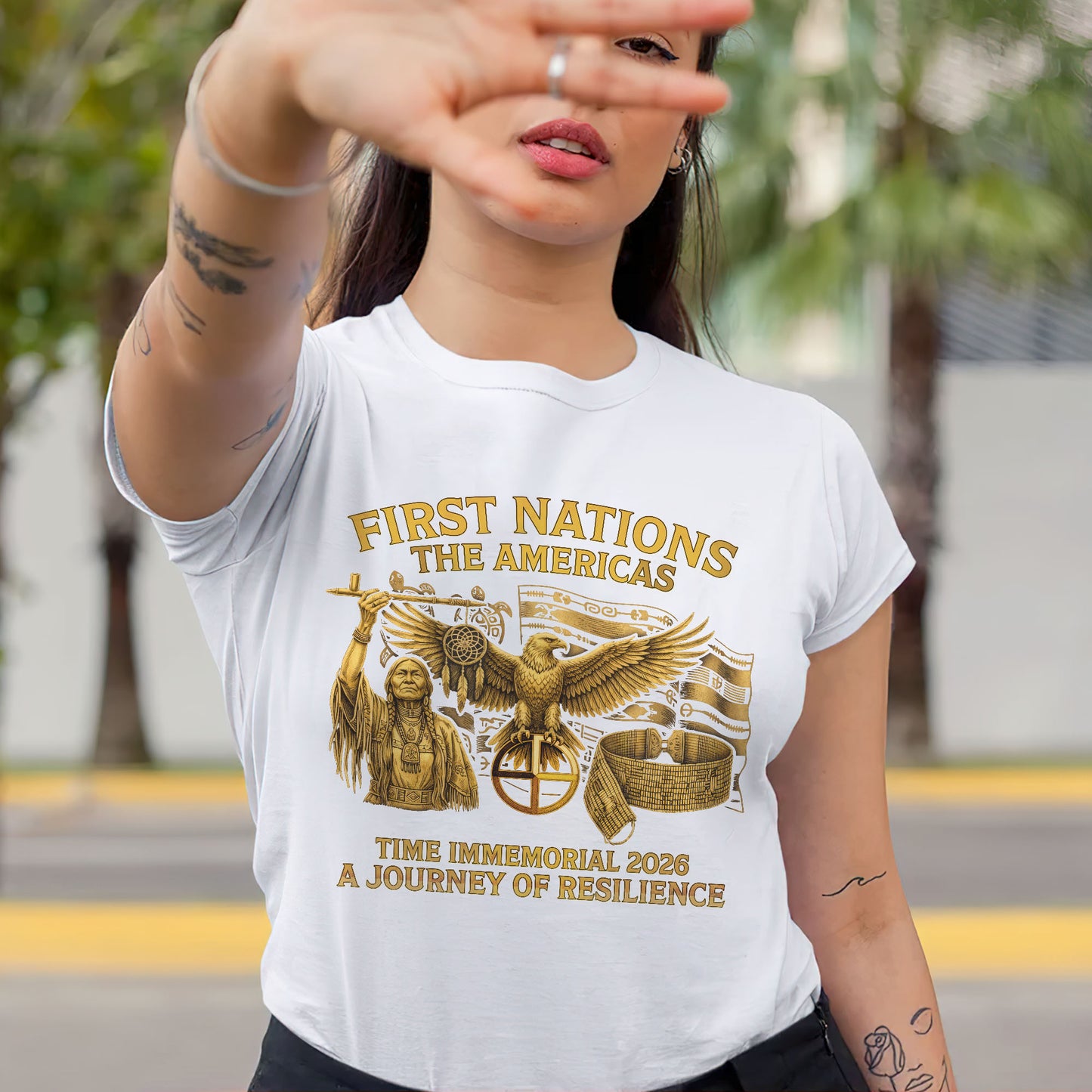 First Nations The Americas - Indigenous Resilience - Unisex T-shirt/V-neck T-shirt/Hoodie/Sweatshirt