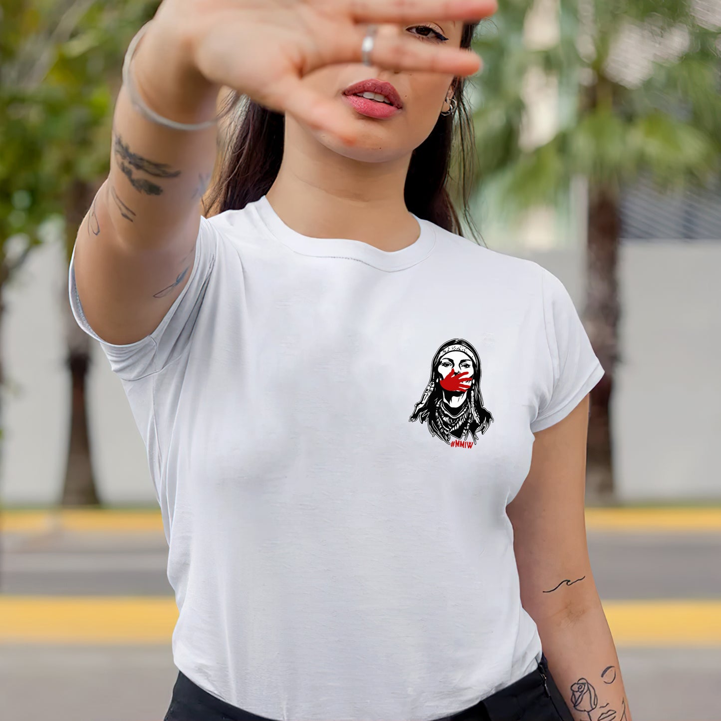 MMIW No More Stolen Sisters - Two Sides - MMIW Unisex T-shirt/Hoodie/V-Neck/Sweatshirt